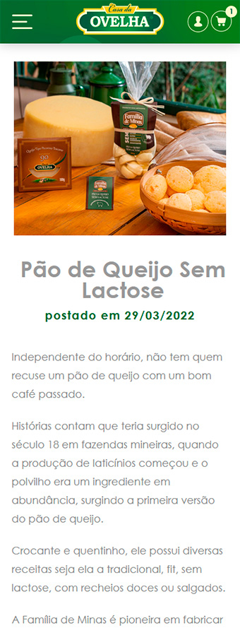 tela mobile do site casadaovelha.com.br
