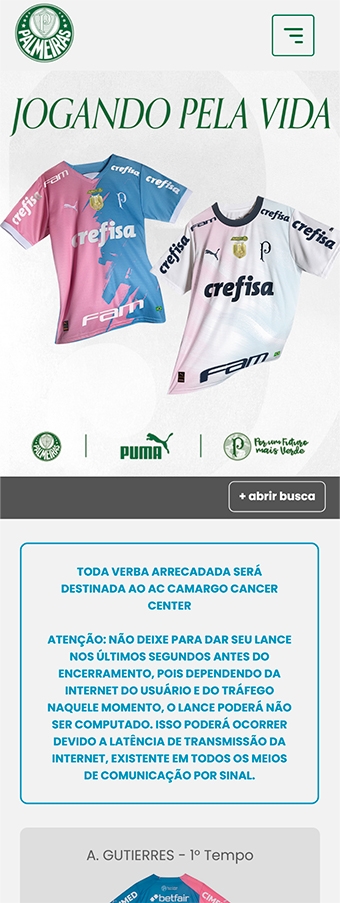 tela mobile do site jogandopelavida.com.br/